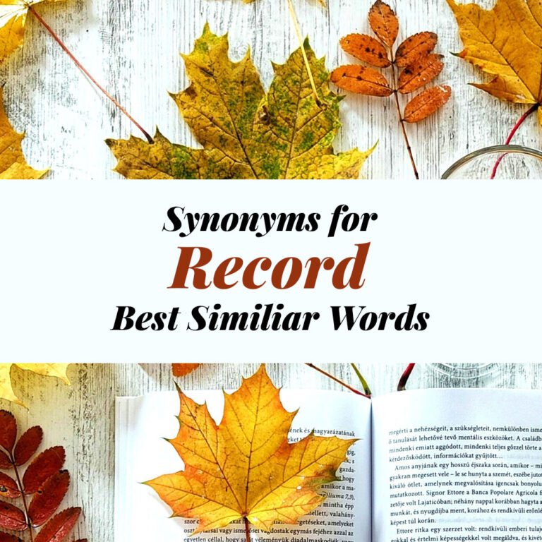 Record Synonyms