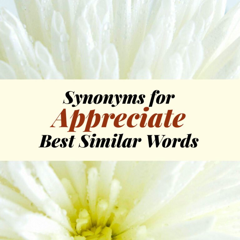 Appreciate Synonyms