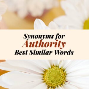 Authority Synonyms