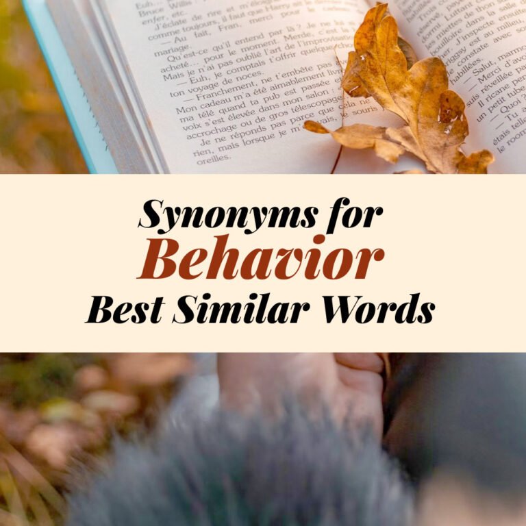 Behavior Synonyms