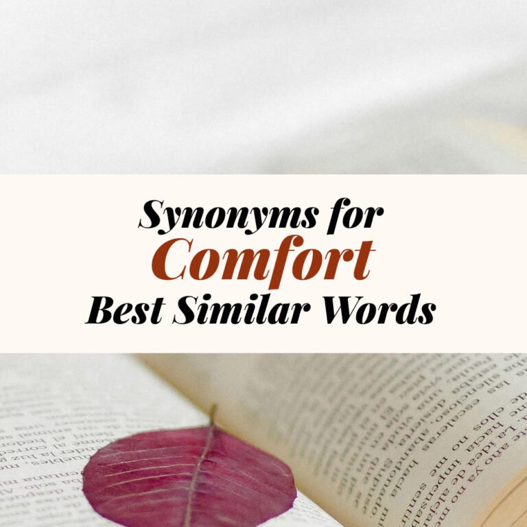 Comfort Synonyms