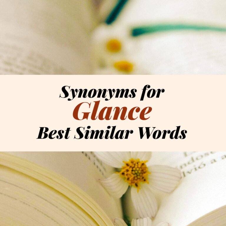 Glance Synonyms