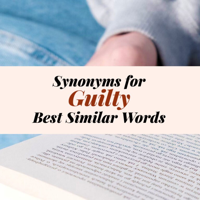 Guilty Synonyms
