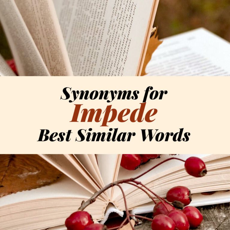 Impede Synonyms