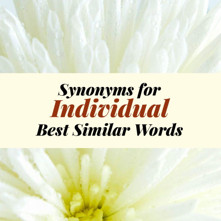 Individual Synonyms