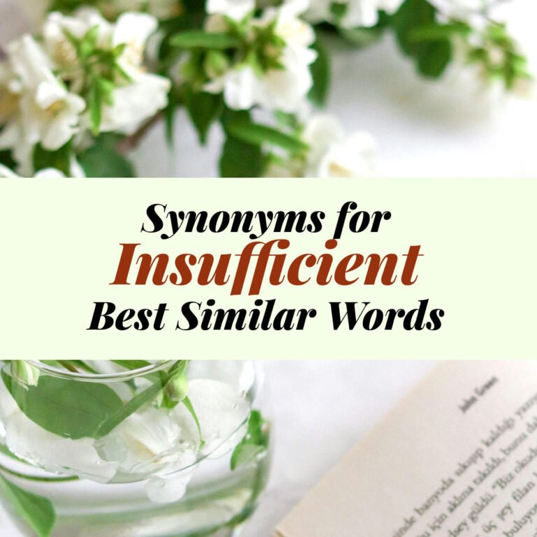 Insufficient Synonyms