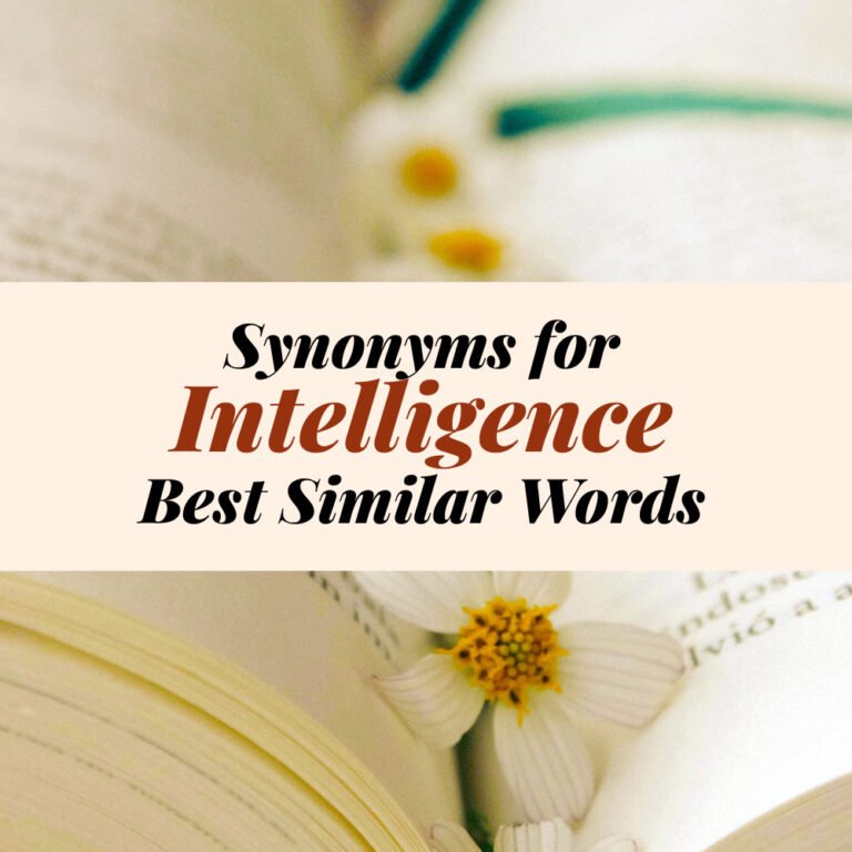 Intelligence Synonyms