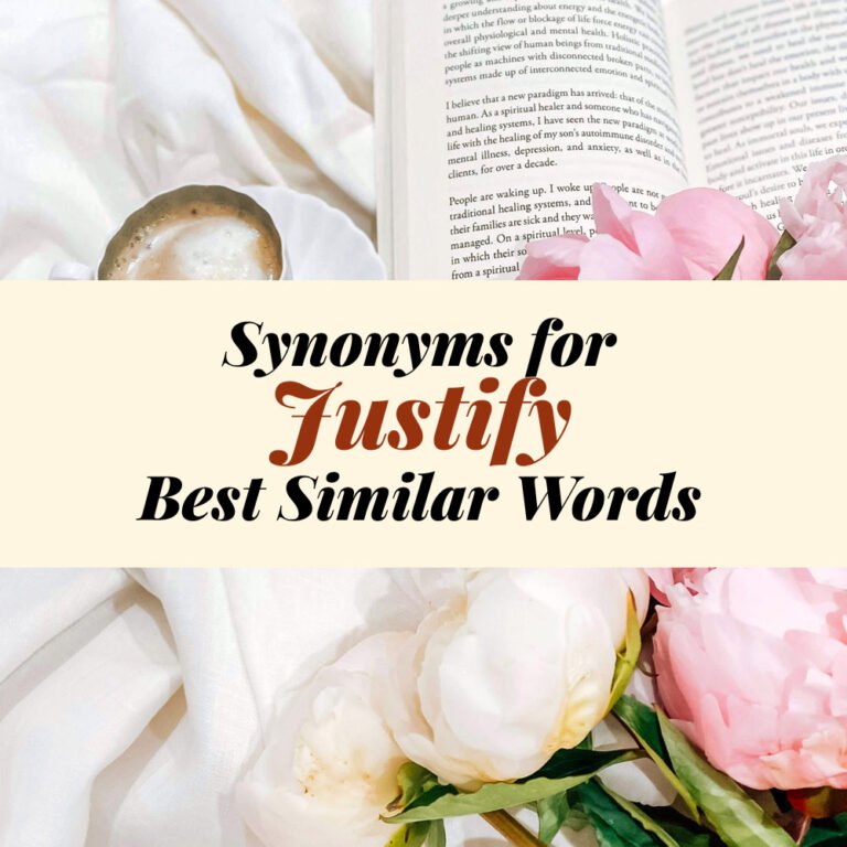 Justify Synonyms