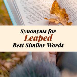 Leaped Synonyms