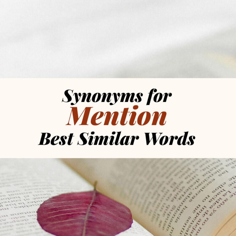 Mention Synonyms