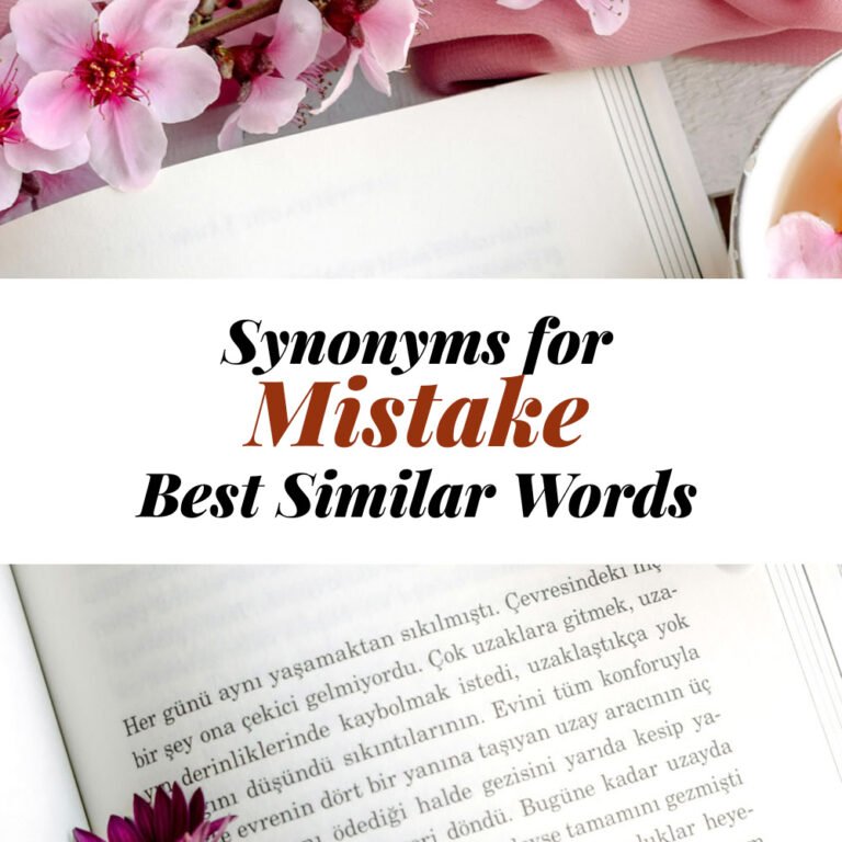 Mistake Synonyms