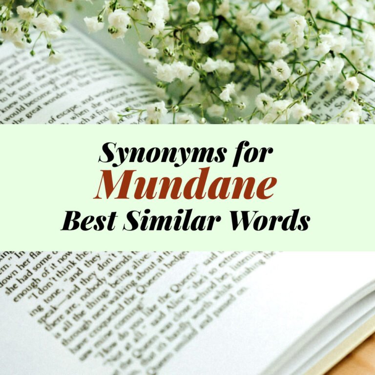 Mundane Synonyms