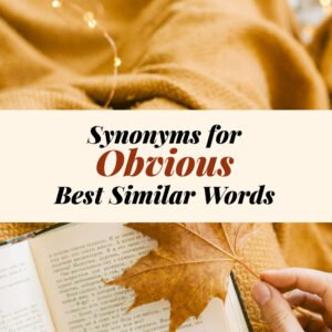 Obvious Synonyms