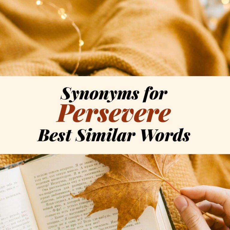 Persevere Synonyms