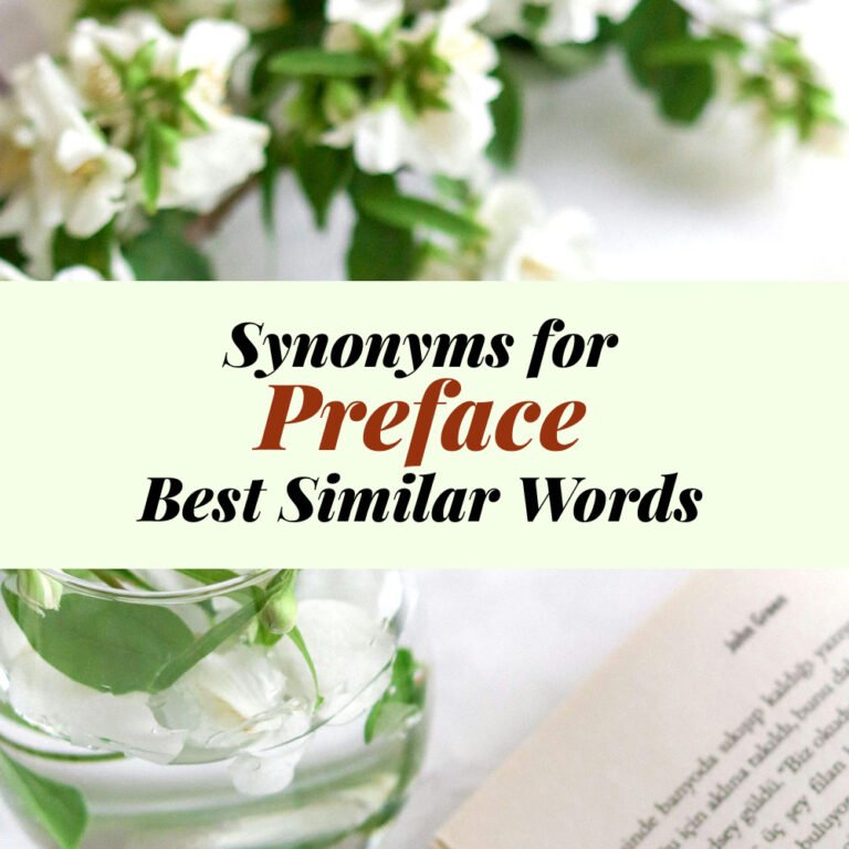 Preface Synonyms