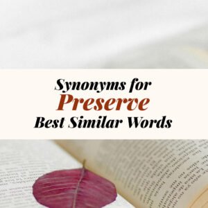 Preserve Synonyms