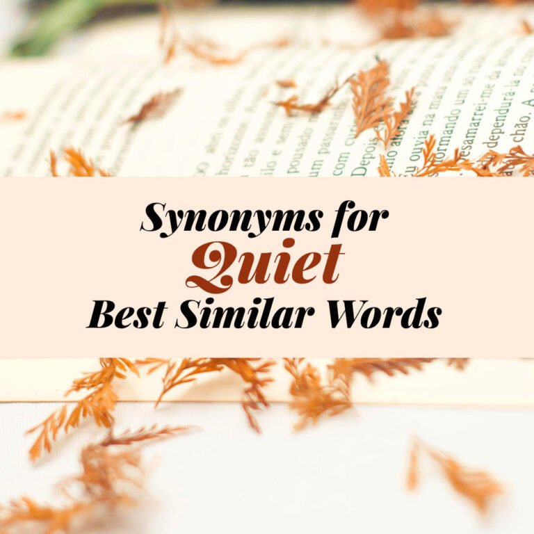 Quiet Synonyms