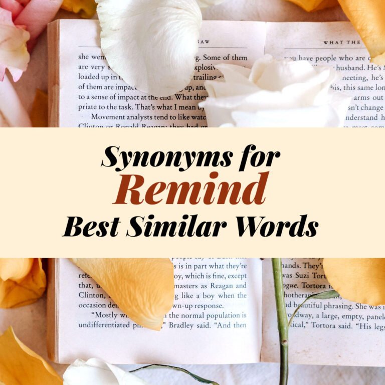Remind Synonyms