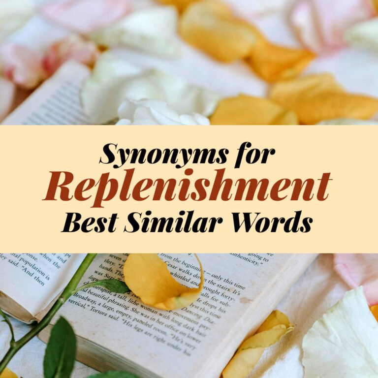 Replenishment Synonyms