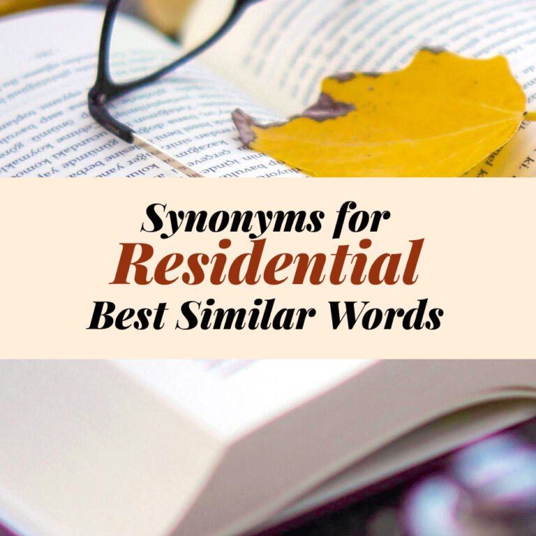 Residential Synonyms