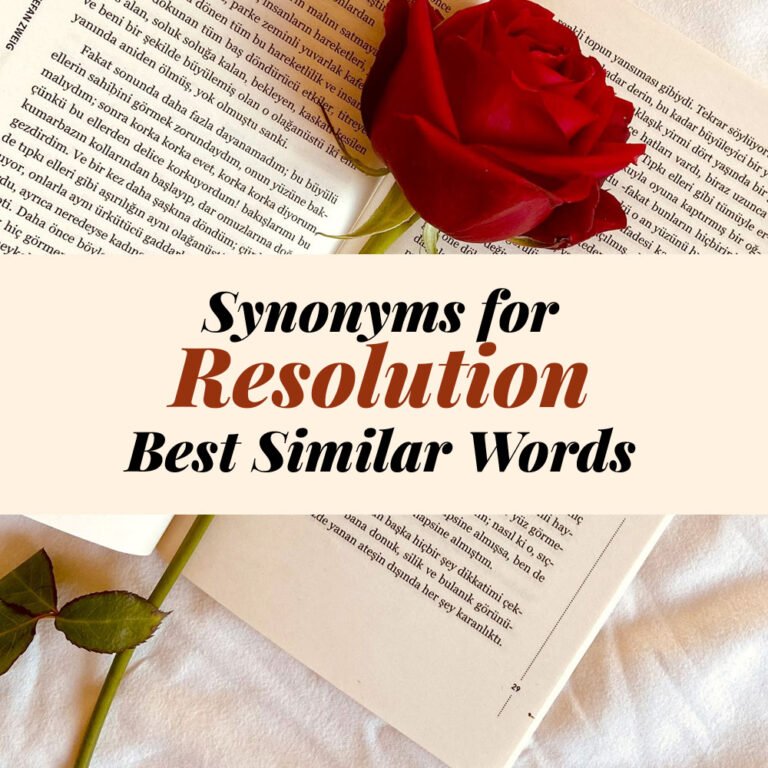 Resolution Synonyms
