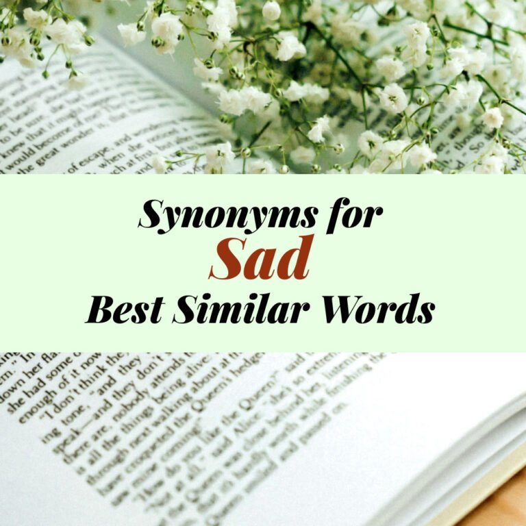 Sad Synonyms