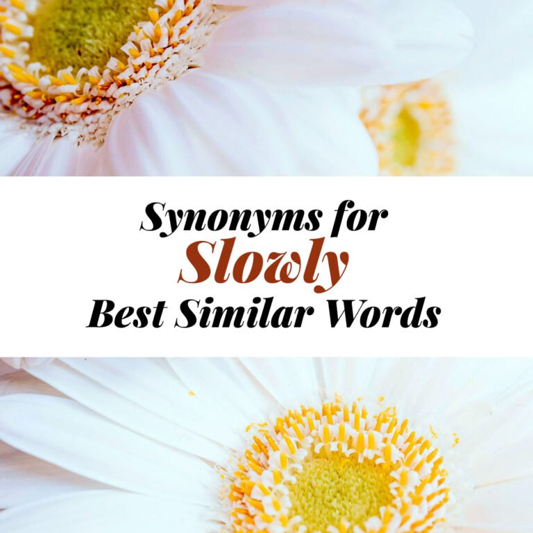 Slowly Synonyms