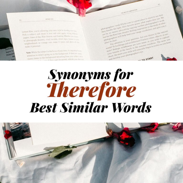 Therefore Synonyms