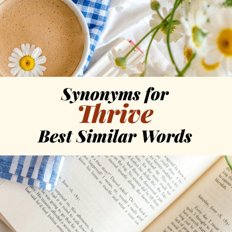 Thrive Synonyms