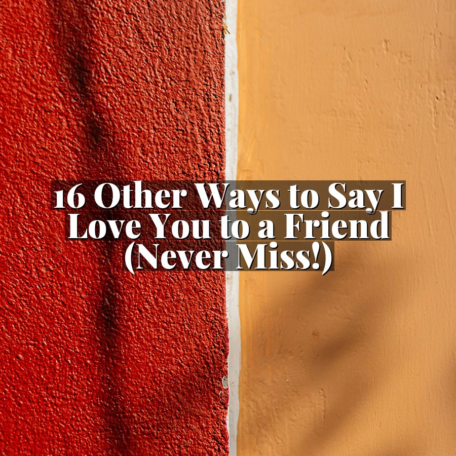 16 Other Ways to Say I Love You to a Friend (Never Miss!)