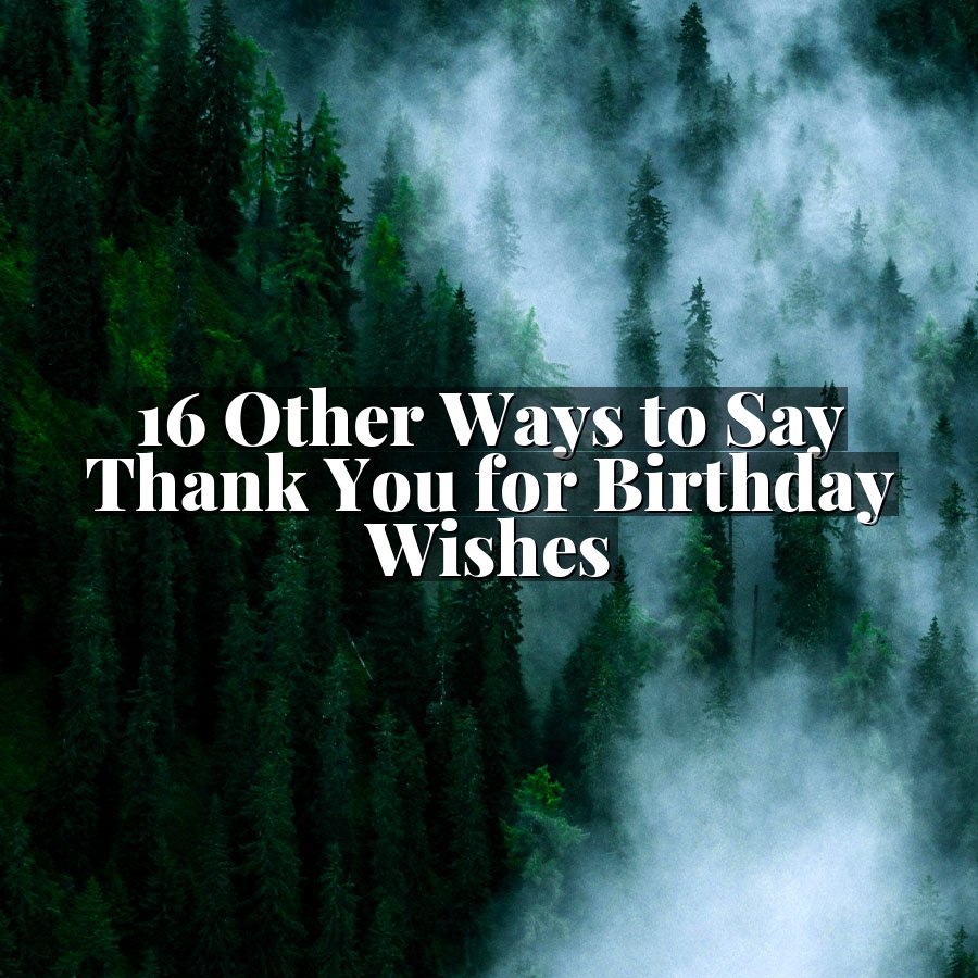 16 Other Ways to Say Thank You for Birthday Wishes