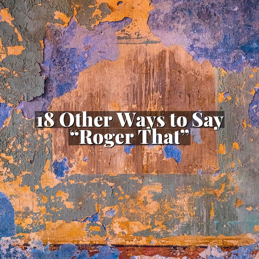 18 Other Ways to Say “Roger That”