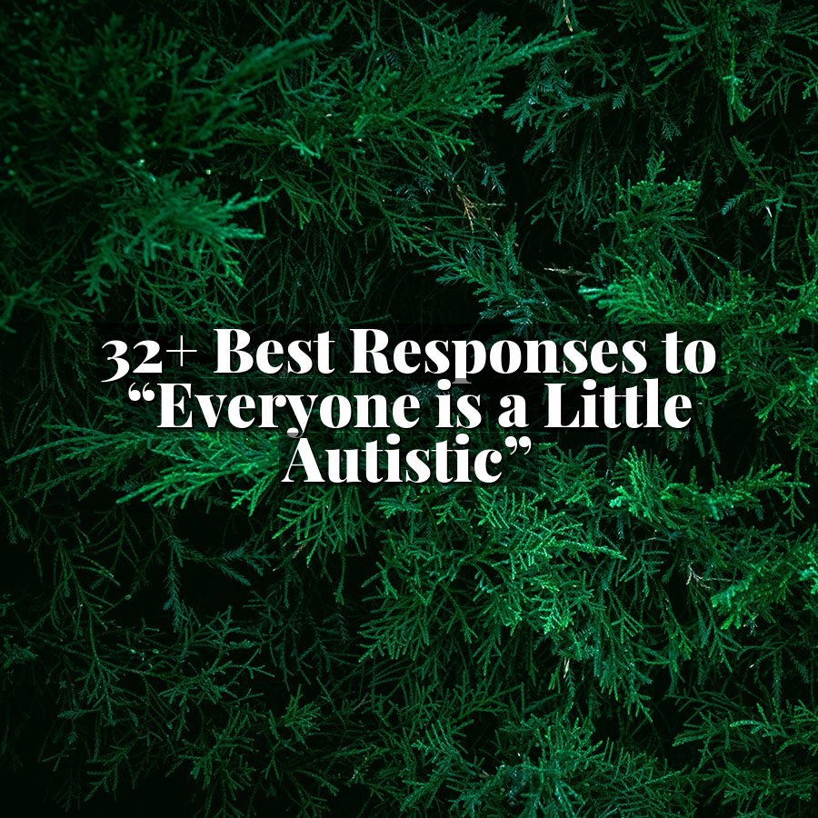 32+ Best Responses to “Everyone is a Little Autistic”