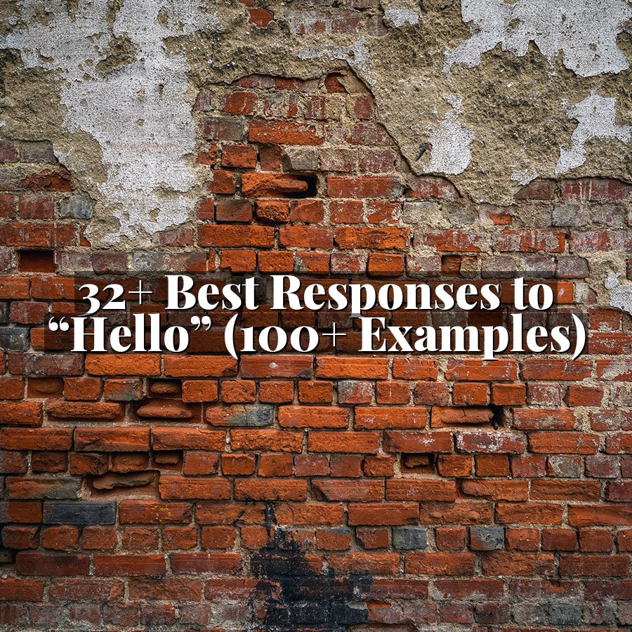 32+ Best Responses to “Hello” (100+ Examples)