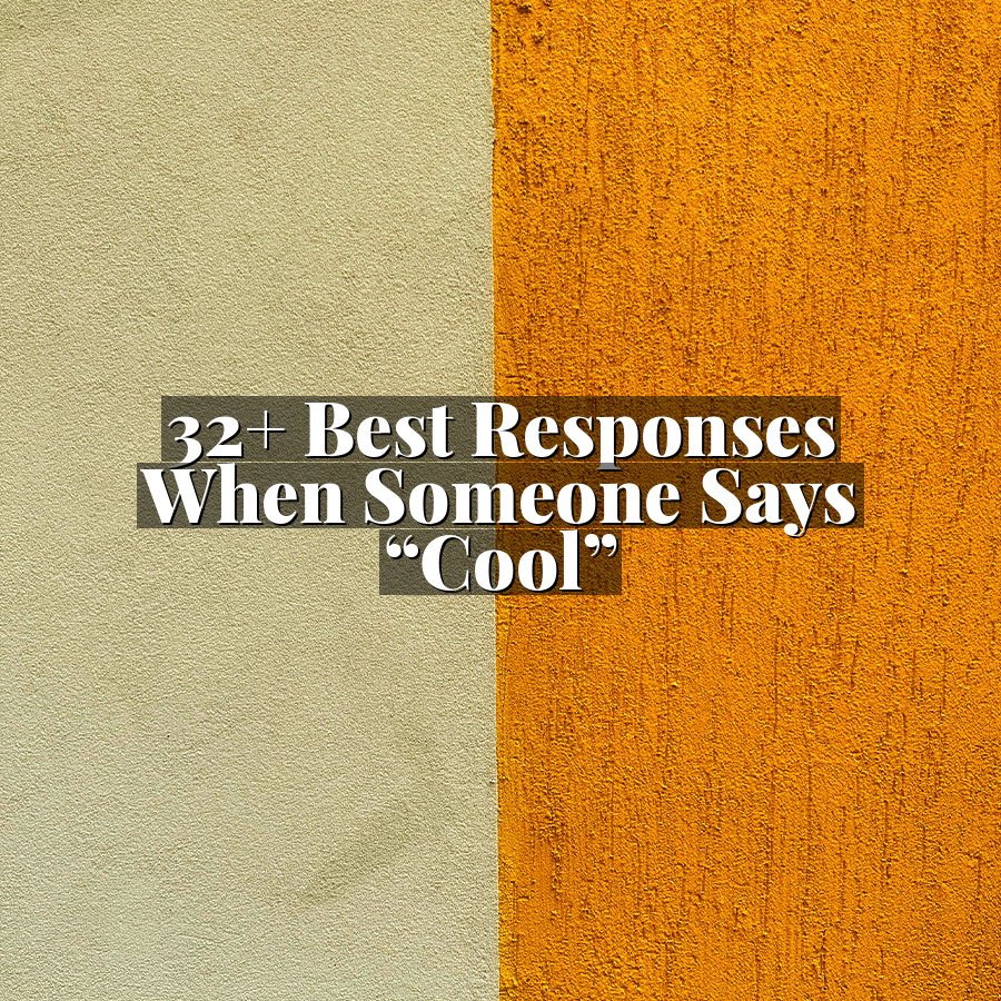32+ Best Responses When Someone Says “Cool”