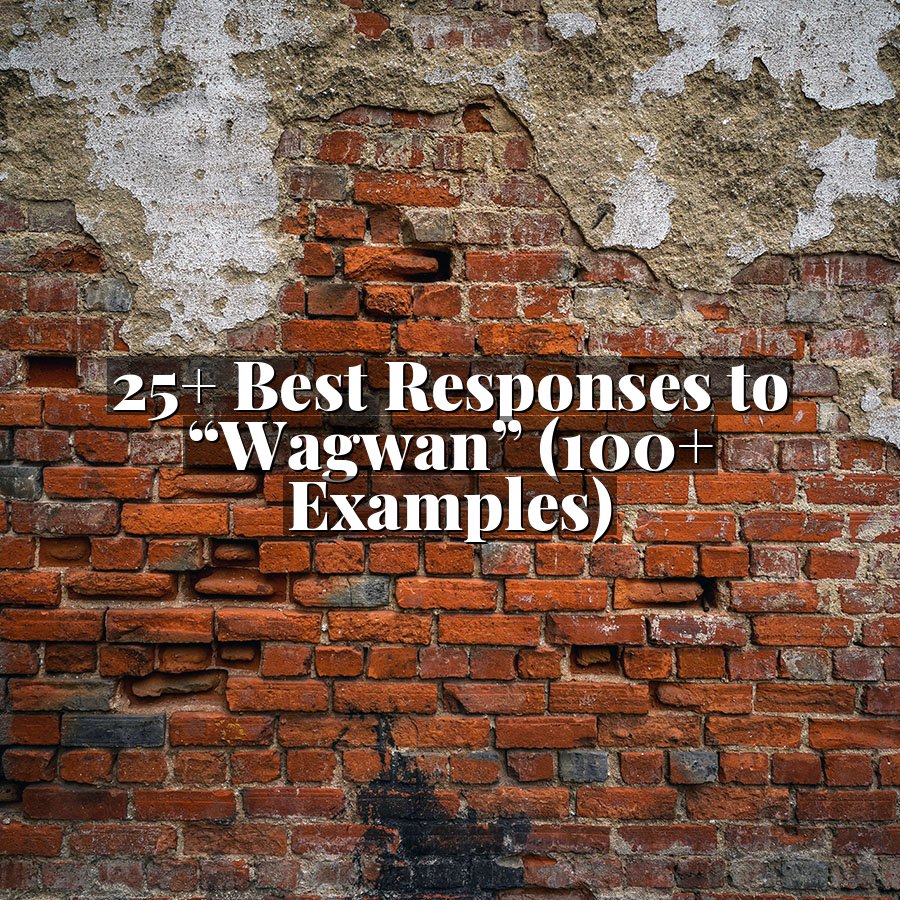 25+ Best Responses to “Wagwan” (100+ Examples)