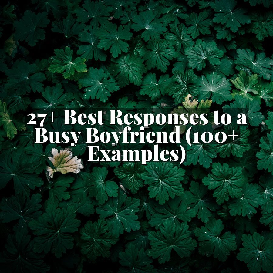 27+ Best Responses to a Busy Boyfriend (100+ Examples)