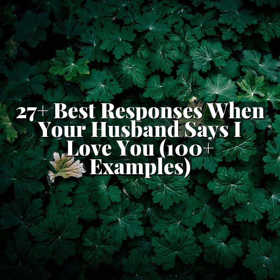 27+ Best Responses When Your Husband Says I Love You (100+ Examples)