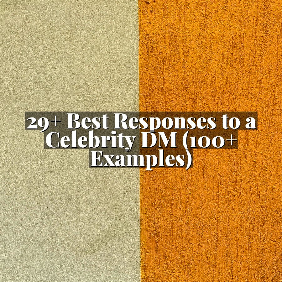 29+ Best Responses to a Celebrity DM (100+ Examples)