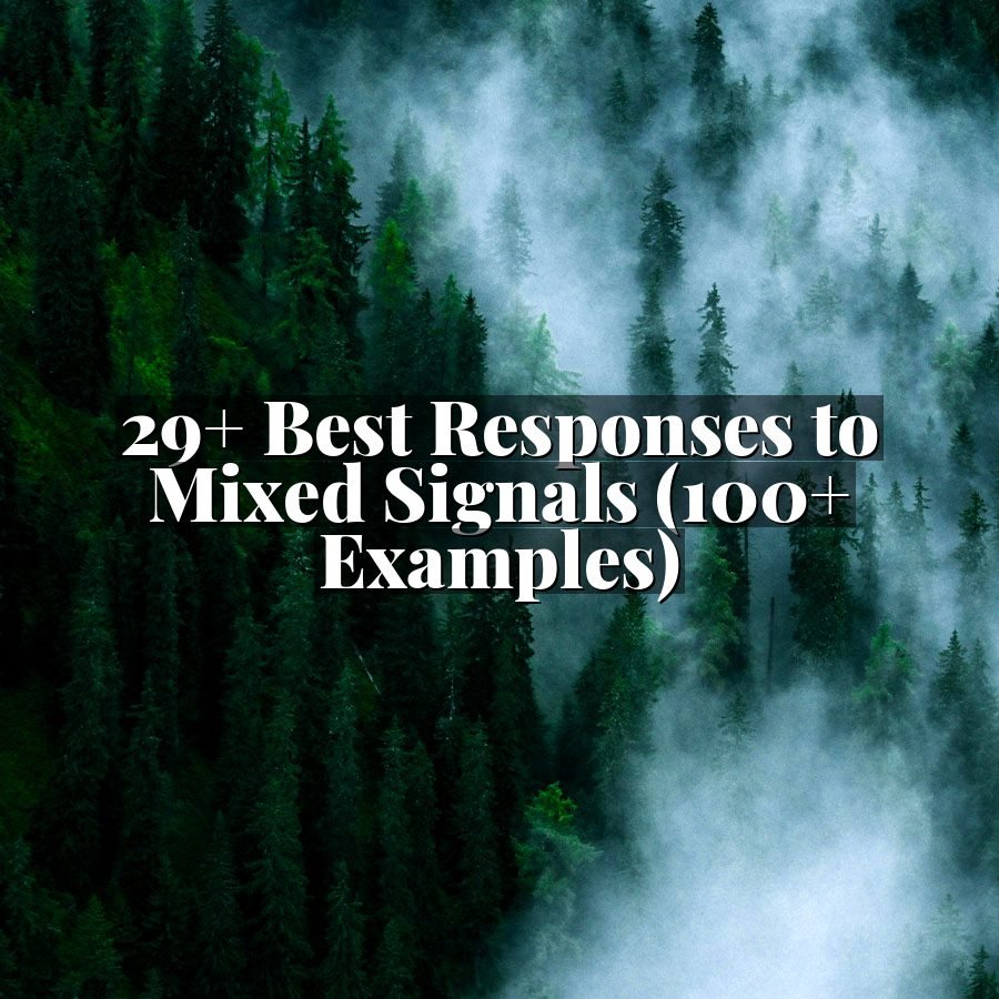29+ Best Responses to Mixed Signals (100+ Examples)