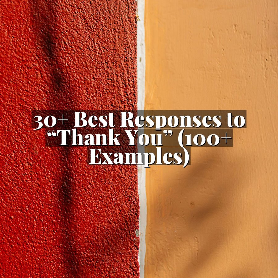 30+ Best Responses to “Thank You” (100+ Examples)