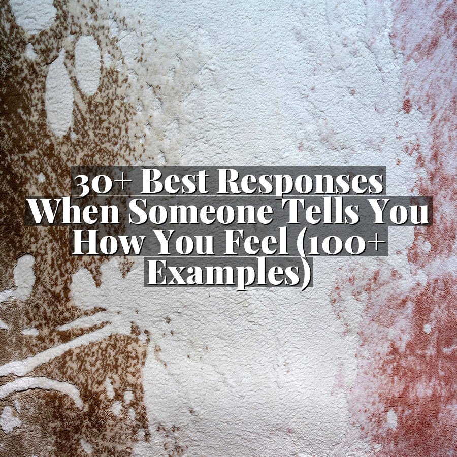 30+ Best Responses When Someone Tells You How You Feel (100+ Examples)
