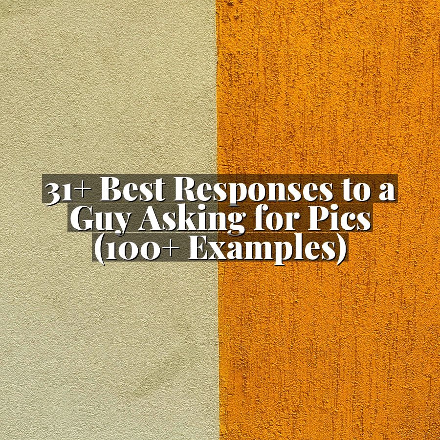 31+ Best Responses to a Guy Asking for Pics (100+ Examples)