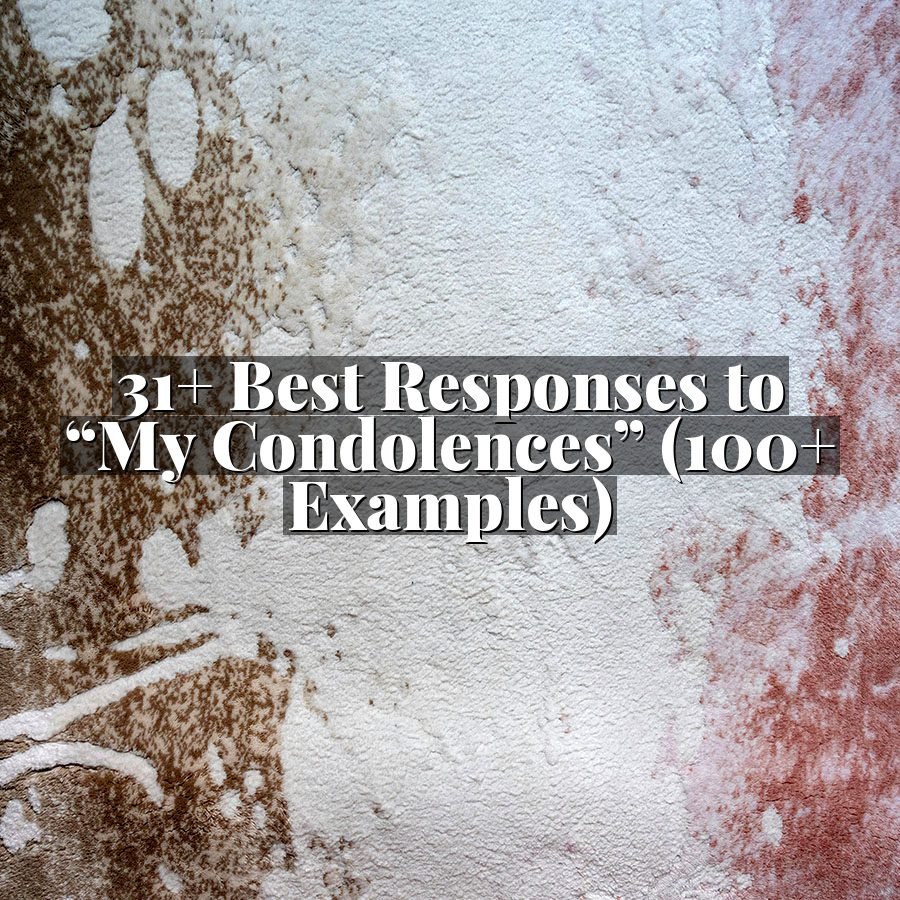 31+ Best Responses to “My Condolences” (100+ Examples)