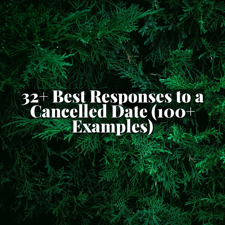 32+ Best Responses to a Cancelled Date (100+ Examples)