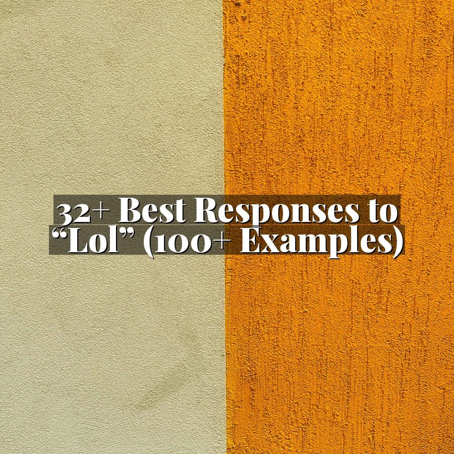32+ Best Responses to “Lol” (100+ Examples)