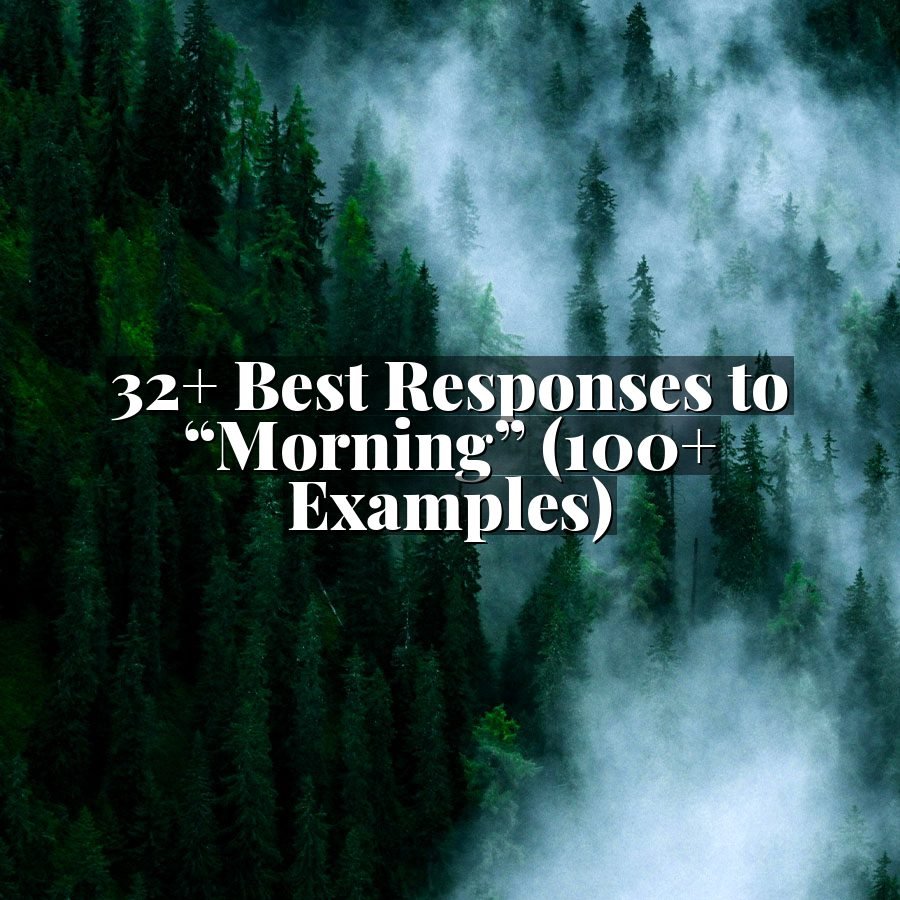 32+ Best Responses to “Morning” (100+ Examples)