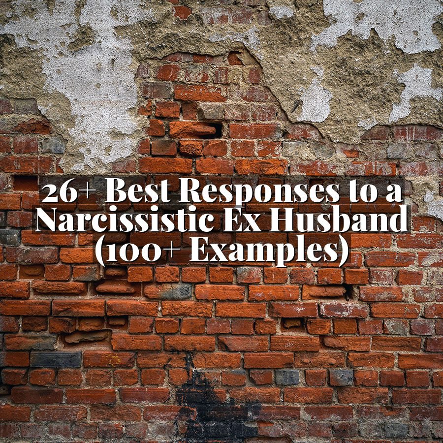 26+ Best Responses to a Narcissistic Ex Husband (100+ Examples)