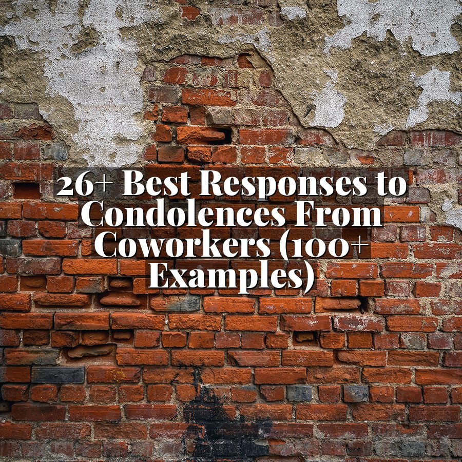 26+ Best Responses to Condolences From Coworkers (100+ Examples)