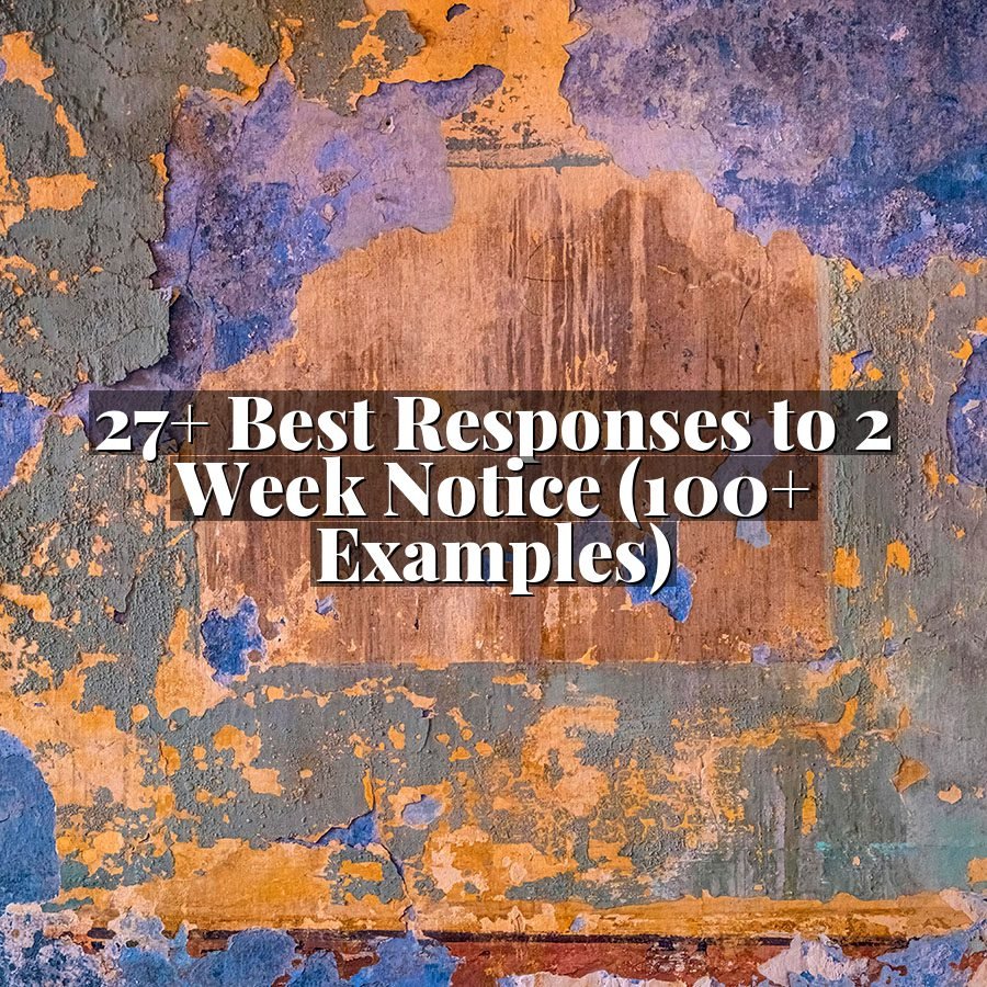 27+ Best Responses to 2 Week Notice (100+ Examples)
